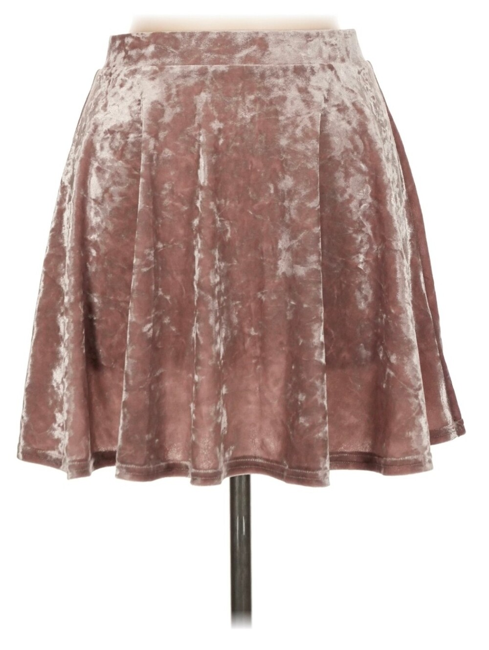 Velvet Flared Skirt in Dusty Rose - Women